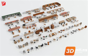 Cafe Furniture Skp Files 